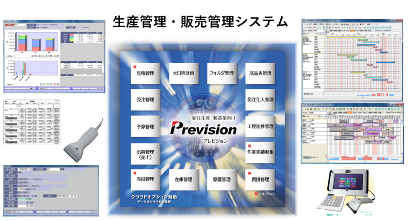 生産管理・販売管理システム「PREVISION（プレビジョン）」